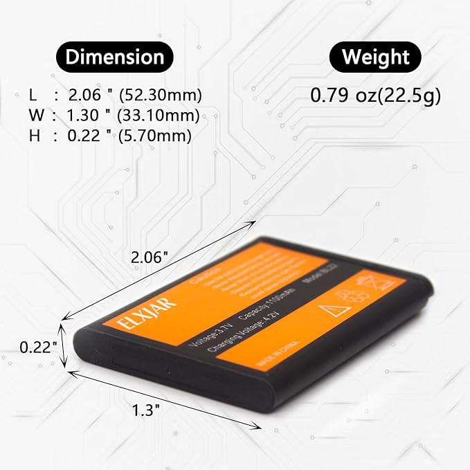 (5-Pack) 3.7V 1100mAh Li-ion Battery Replacement for Retevis RT22 RT22S RT15 RT19 LUITON LT-316 TIDRADIO TD-M8 Zastone X6 WLN KD-C1 Zeadio ZS-B1 Two-Way Radios