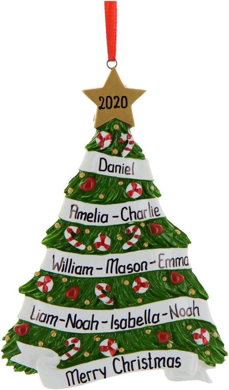 Personalized Grandparents Ornament 2024 by Elves - First Christmas Family Tree Gift for Grandma and Grandpa With Grandchildren