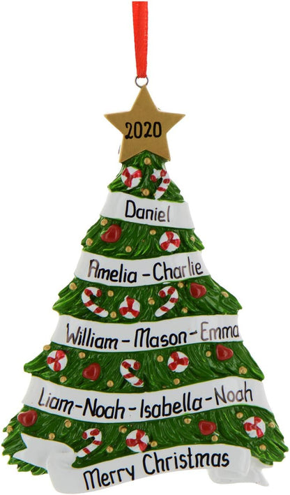 Personalized Grandparents Ornament 2024 by Elves - First Christmas Family Tree Gift for Grandma and Grandpa With Grandchildren