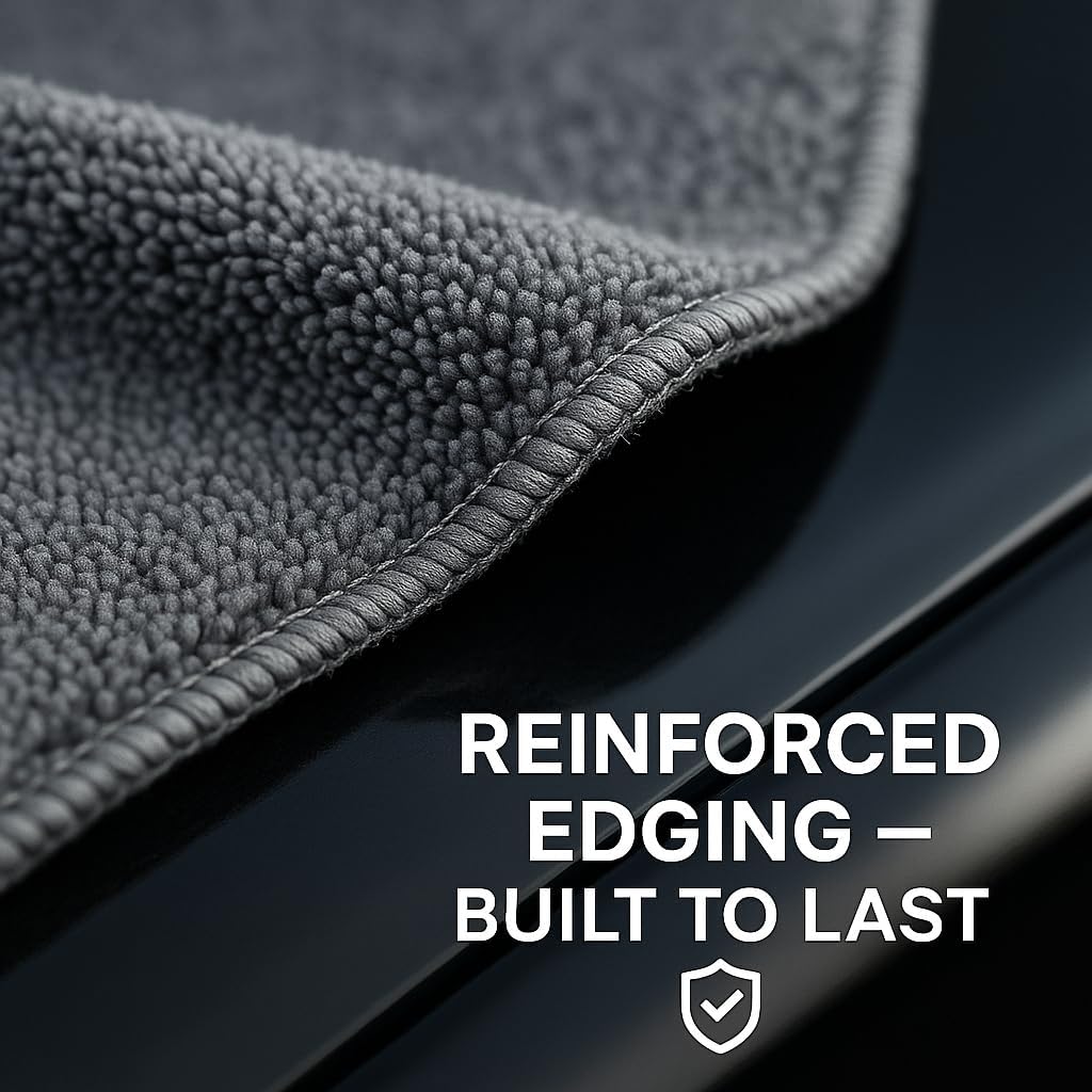 6 Pack Reusable Pak Details Micro Fiber Towels Car Detailing | 16x16 Ultra-Absorbent & Dual-Sided Car Microfiber Towel for Polishing, Wax Removal & Buffing | Lint & Streak-Free | Auto Cleaning Cloths