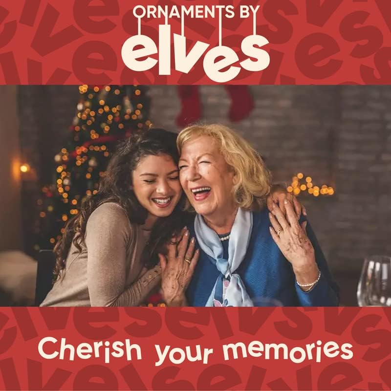 Elves Personalized Santa Claus Ornaments 2024 - Vintage Santa Mailbox & Topper for Christmas Tree