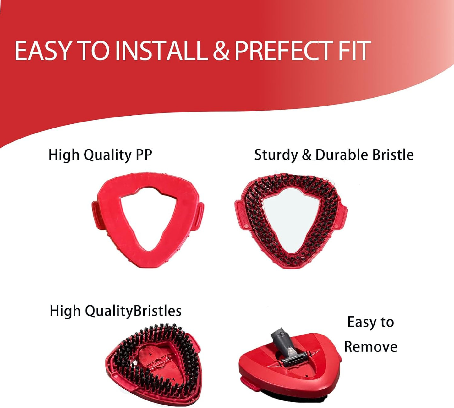 Mop Head Replacements Mop Handle for Ocedar,Adjustable Stainless Steel 4 Sections Mop Handle for O-Cedar,Mop Base and Scrub