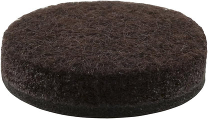SoftTouch 1" Round Felt Pads – Heavy Duty Self-Stick Furniture Floor Protectors for Hardwood, Tile & Laminate – Scratch & Noise Reducing Pads, Brown, 48 Pack