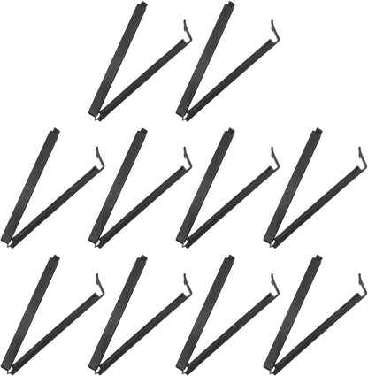 PATIKIL Sealing Clips 4.3 Inch, 10 Pack Reusable Plastic Bag Clip Clamp Sealer for Food Storage Snack Bag Home Kitchen, Black