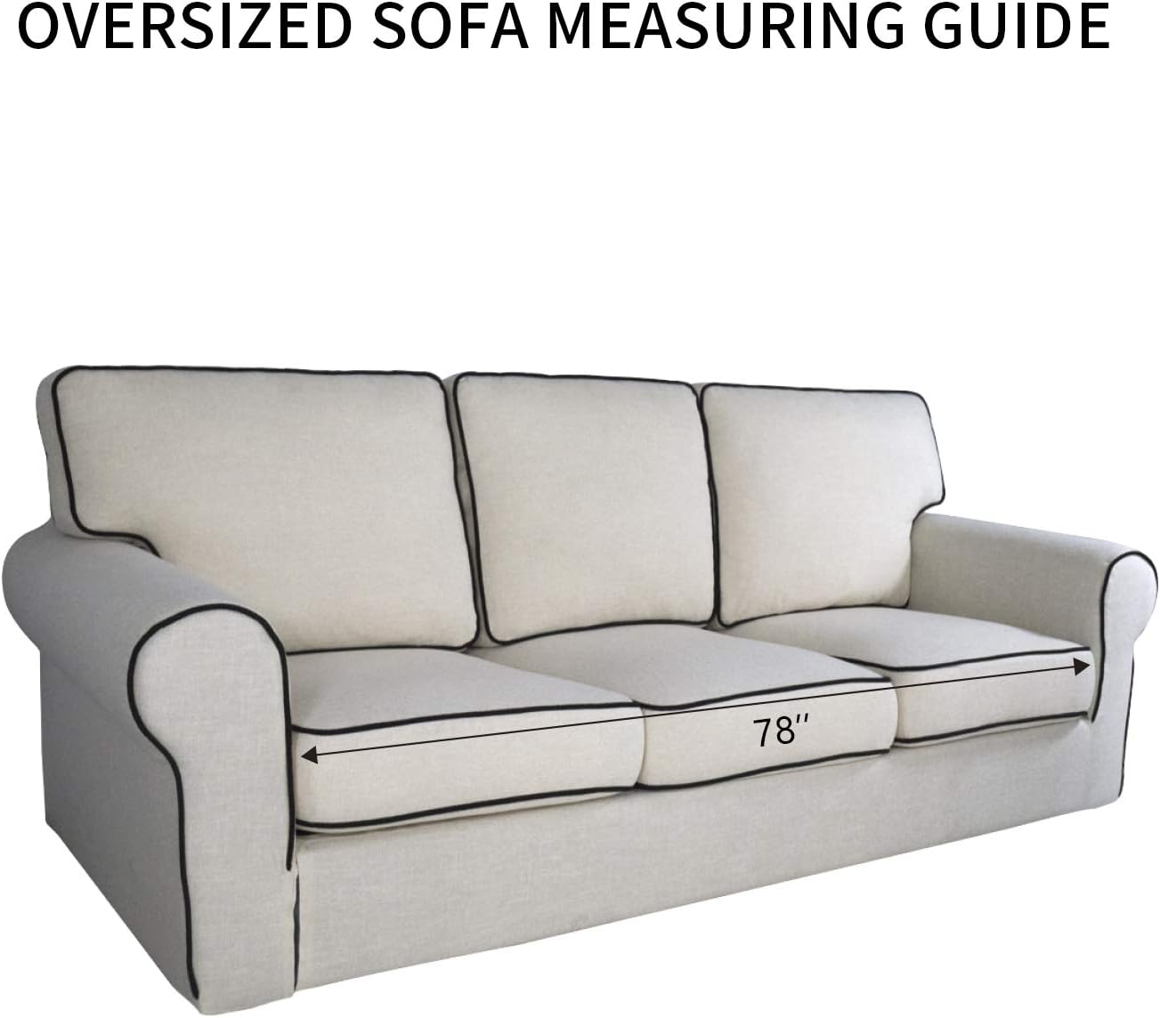 PureFit Reversible Quilted Sofa Cover, Water Resistant Slipcover Furniture Protector, Washable Couch Cover with Non Slip Foam and Elastic Straps for Kids, Pets (X Large, Chocolate/Chocolate)