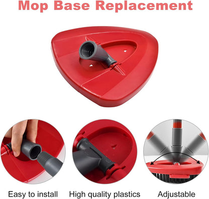 Mop Handle for Ocedar,Spin Mop Replacement Head Base Compatible with O Cedar,4-Section Spin Mop Handles and Base for EasyWring Spin Mop