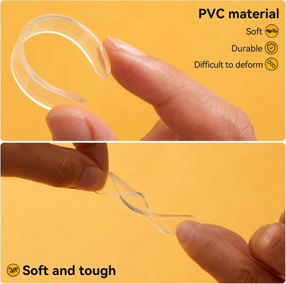 10pcs,Wall Bumpers,Door Stoppers,Furniture Bumper,Silencing pad,Anti collision pad,Using for Refrigerator door,Entrance doors,Cabinet doors,Toilet covers,Table corners(M, 6.3*1cm(2.48*0.39in)