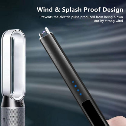 5Pcs Stainless Steel Candle Wick Trimmer Set, Black Candle Wick Trimmer, Candle Wick Dipper, Candle Wick Snuffer and USB Rechargeable Candle Lighter for Candle Lovers(Black)