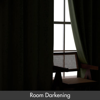 MIULEE Velvet Curtains Sage Green Thermal Insulated Blackout Curtain Drapes for Bedroom Living Room Darkening 84 Inches Long Curtains Panels Rod Pocket Set of 2
