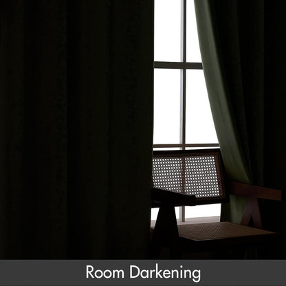 MIULEE Velvet Curtains Sage Green Thermal Insulated Blackout Curtain Drapes for Bedroom Living Room Darkening 108 Inches Long Curtains Panels Rod Pocket Set of 2