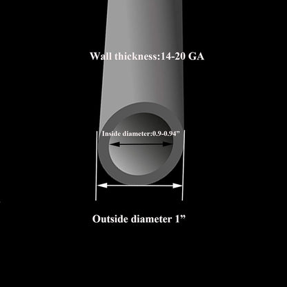Plastic Plugs Furnigear Tubing End Caps Chair End Caps 1" Outside Bottom Round Tubing Caps Round Furniture Sliders Glides Black (Fit 0.9–0.94" Tube Inner Diameter, 40pack)