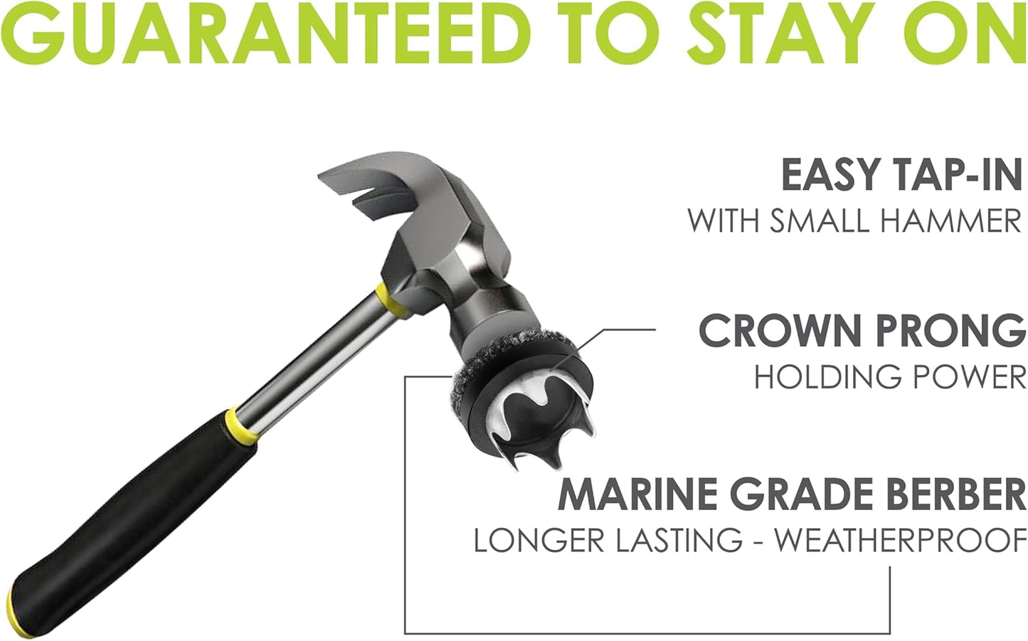 GorillaOutdoor 1 inch Round Furniture Feet Floor Protectors/Weatherproof Berber Glides for Furniture (Set of 16) Tap On Furniture Pads for Outdoor & Indoor Use