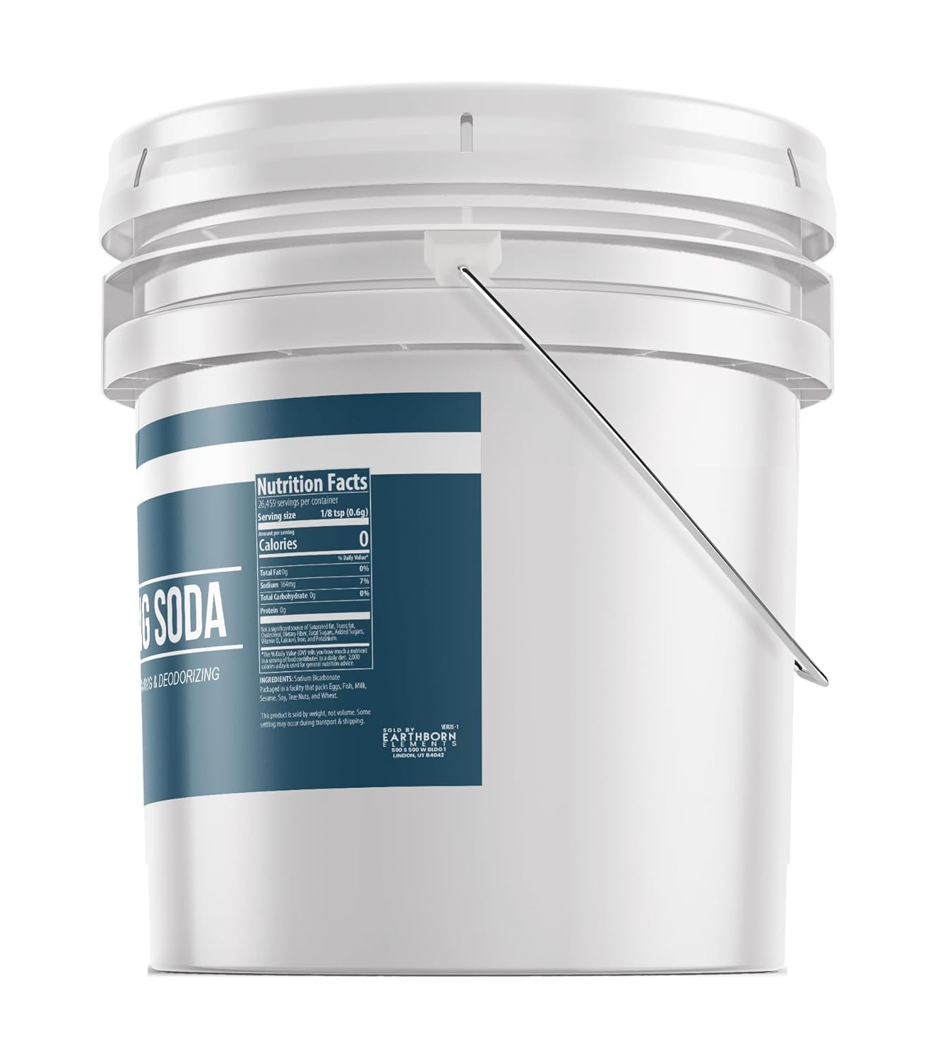 Earthborn Elements Baking Soda (35 lbs) Cooking, Baking, Cleaning, Deodorizing