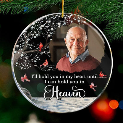 Pawfect House Custom Photo Acrylic Ornament, Personalized Christmas Sympathy Memorial Gift for Loss of Mom, Dad, I'm Always with You, Sympathy Gifts for Family Members, Family Christmas Ornaments