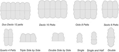 LAMBZY Faux Sheepskin Hypoallergenic Free Shape Silky Shag Rug, Luxury Shaggy Plush Carpet for Bedrooms Living Room Kids Rooms Sofa Floor Rugs (Double Side by Side 3'x4', Brown)