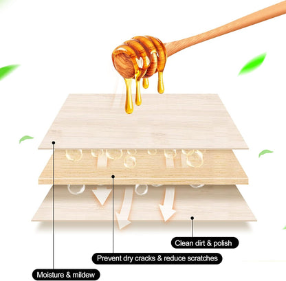 SEISSO Beeswax Furniture Polish, Natural Wood Seasoning Beeswax Furniture Cleaner for Wood Floors, Tables, Chairs and Cabinets