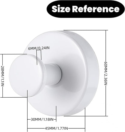 2025 Upgraded Stainless Steel Heavy Duty Suction Cup Hooks For Shower Bathroom Accessories Removable Hook For Glass Window Door Wall Hooks For Hanging Towels Robes Wreaths (Pack Of 2, White)