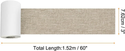 Repair Patches Repair Tape Self-Adhesive DIY Repair Patch Linen Gear Patch for Sofa, Furniture, Chair, Clothing,Tents,3x60 Inch,Light Coffee