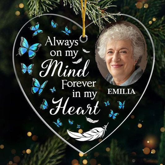 Pawfect House Custom Photo Acrylic Ornament, Personalized Christmas Memorial Sympathy Gifts for Family Members, You are Not Missed, Christmas Tree Ornaments, Sympathy Gifts for Loss of Loved One