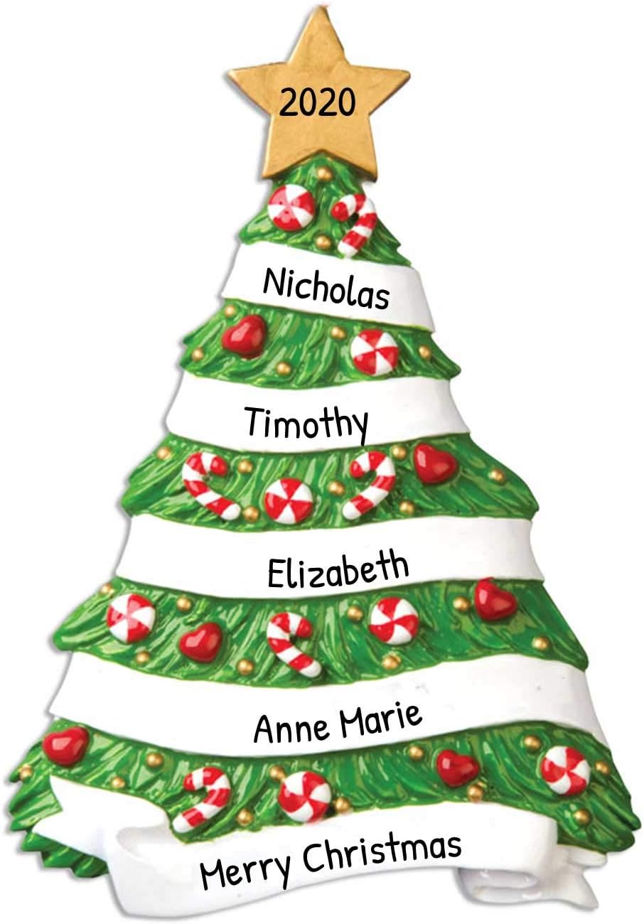 Personalized Grandparents Ornament 2024 by Elves - First Christmas Family Tree Gift for Grandma and Grandpa With Grandchildren