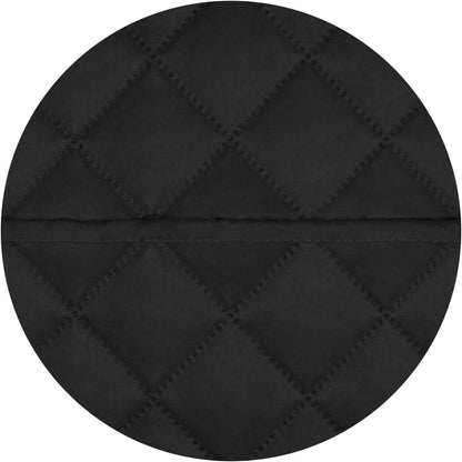 PureFit Reversible Quilted Sofa Cover, Water Resistant Slipcover Furniture Protector, Washable Couch Cover with Non Slip and Elastic Straps for Kids, Dogs, Pets (Oversized Chair, Black/Black)
