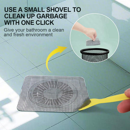 80PCS 4"x4" Disposable Hair Drain Stickers, Anti-Blocking Filter Screen Self-Adhesive Mesh Drain Covers for Bathroom, Bathtub, Sink, Kitchen, Laundry Room, Shower