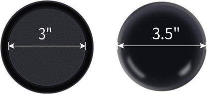 Ezprotekt 3.5 inch Reusable Furniture Movers Sliders for Carpet, 16 Pcs Round Furniture Moving Pads for Heavy Table Desk Bed Sofa Fridge Couch Cabinet, Move Items Quickly and Easily (Black)