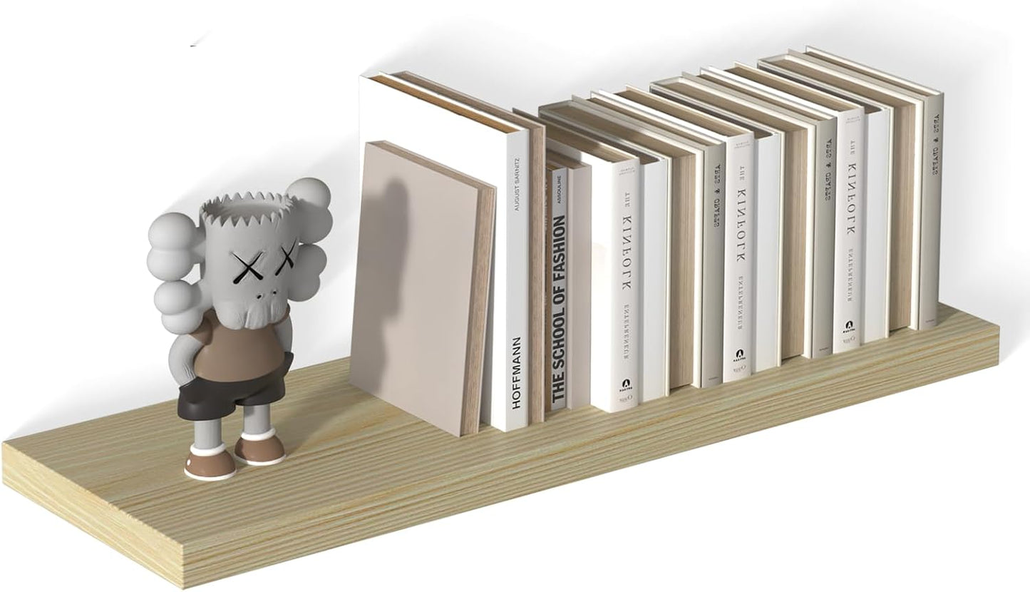 12 Inch Deep Floating Shelves for Wall 1 Pack Floating Shelves Large Storage Space Wall Mount Shelf for Living Room Kitchen Bathroom 36" W x 12" D x 1.2" H Oak