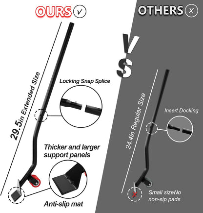 Furniture Dolly 5 Wheels Heavy Duty with Removable Side Guards,3307 Lbs Capacity,360° Rotating Wheels & Tail Brake,Furniture Movers Lifter Tool with Wheels for Appliances,Sofas,Beds,Pianos