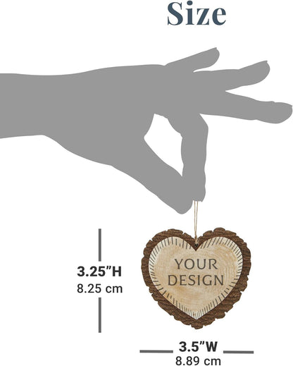 Let's Make Memories Personalized Christmas Ornament - Photo - 2025 Christmas Ornament - Decor - for Families - for Couples - for Friends - Rustic Wood Heart