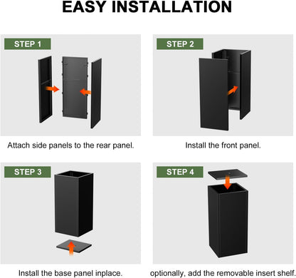 Metal Planter Box, Planter Boxes Outdoor Heavy Duty Metal Garden Planter Spliced Flower Pot with Partitions, All-Weather Use with Drainage Holes for Patio/Porch-30 x 14" x 14"