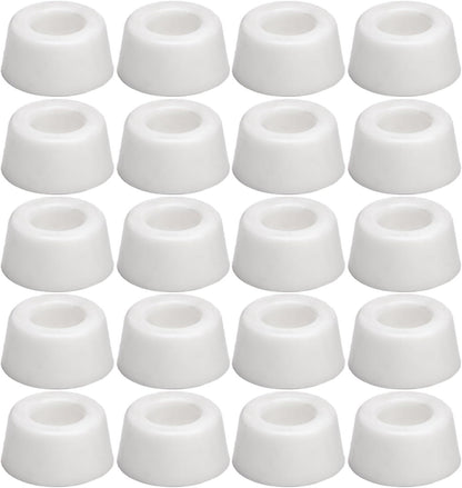 20pcs Round Furniture Pads,ULIFESTAR Furniture Feet Glides Sliders Carpet Saver Hardwood Floor Protectors Surface Protection for Chair Leg Caps Non Slip Furniture Grippers (White)