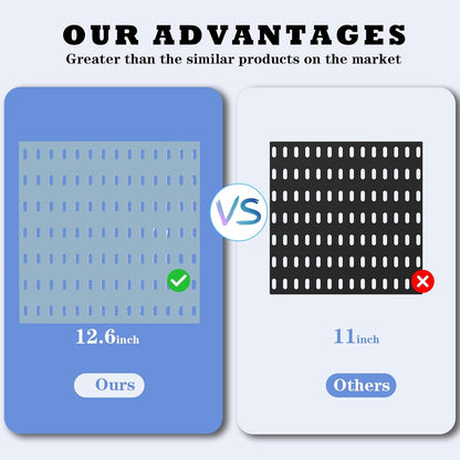 Pegboard Combination Kit, 25.2" x 25.2" Wall Mounted Storage Set with 4 Pegboards & 20 Accessories Hanging, Peg Boards Organizer