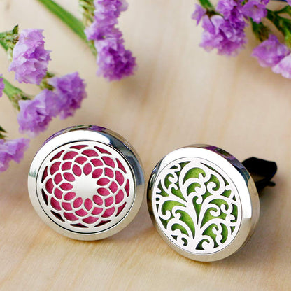 Car Diffuser Vent Clip - 2PCS 30mm Car Essential Oil Diffuser Vent Clips for Home Office Room with 12 Felt Pads Mother's Day, Birthday Gift for Women & Men