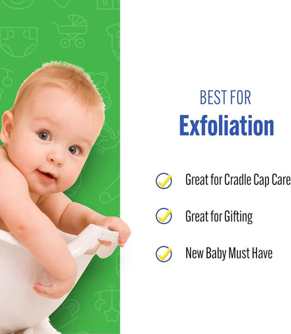 Baby Buddy Absorbent Natural Bath Sponge, Soft Exfoliating Grass Sponge, Soft on Baby's Tender Skin, Bath Accessories Baby and Kids, Infant Bath, Biodegradable, Hypoallergenic, 3pk, 4in