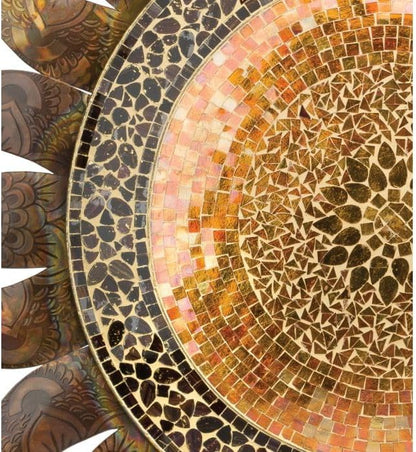 Regal Art & Gift Gold Large Metal Sun Wall Decor - 36 Inch | Indoor Outdoor Rust-Resistant Sunburst Sculpture | Eye-Catching Metal Sun Wall Art Accent for Patio, Garden, Living Room