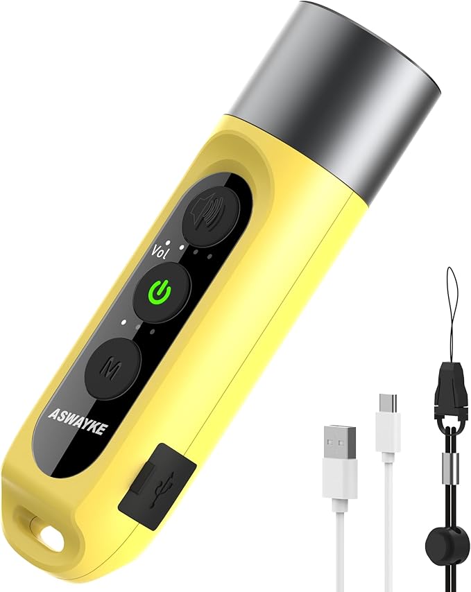 Electronic Whistle Highest IPX5 Maximum Sound 125db Battery 1000mAh Blue for Coaches Teacher, Sports Whistle