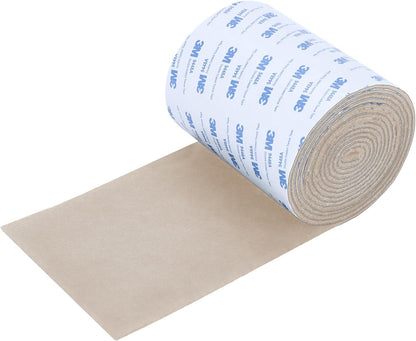 Felt Furniture Pads, Heavy Duty Felts Strip Roll with Adhesive Backing Felt Pads Furniture Feet Cuttable Felts Tape for Protecting Hardwood Floors(5 x 120 x 0.12 Inch, Beige)