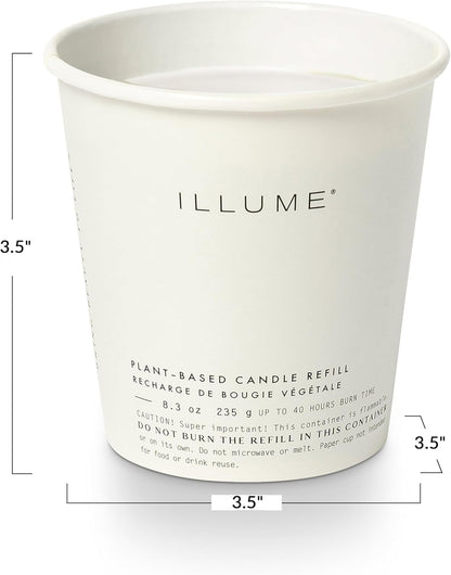 ILLUME Boxed Glass Candle Refill, Woodfire