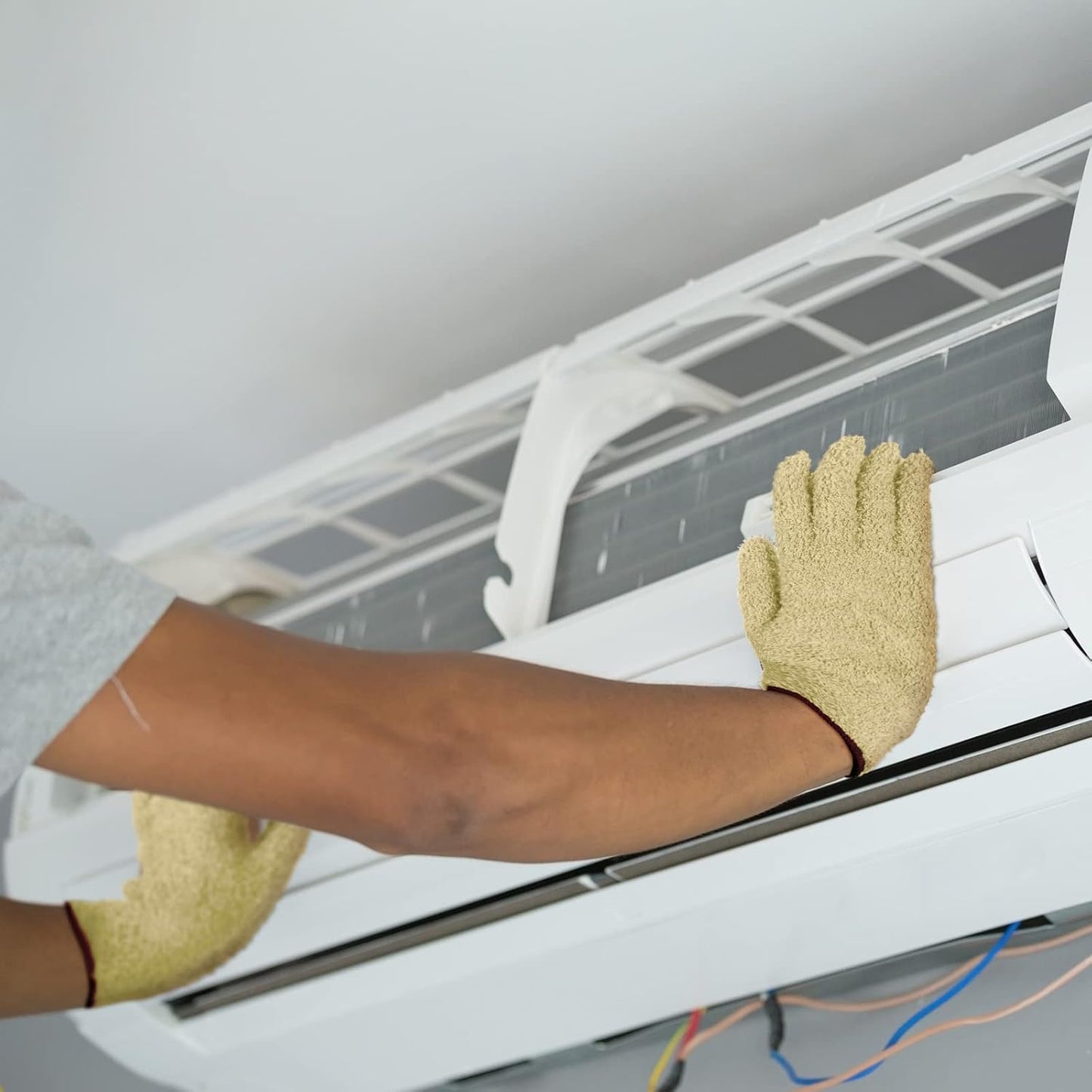 Patelai 3 Pairs Microfiber Plant Dusting Gloves Leaf Cleaning Gloves for Indoor Plants, Blinds, Furniture, House(Large,Pink, Nude, Light Purple)