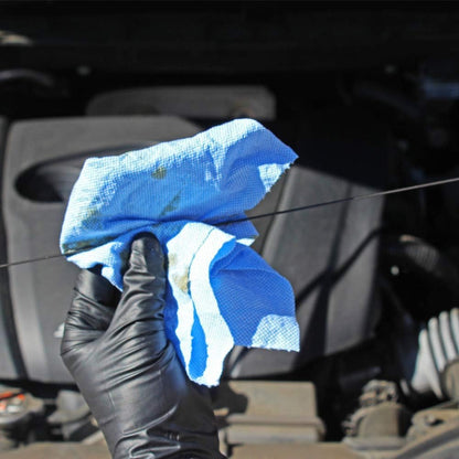 TaskBrand N-V040CGB Blue V40 Value Series Center Pull Wiper Sheets, All-Purpose Disposable Cleaning Towels, 10 x 11.5 Inches, Blue, Roll of 200