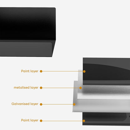 4 Pack Floating Shelves for Wall Storage, Metal Black Hanging Shelves for Living Room/Kitchen/Bedroom/Bathroom Decor, Set of 4 Organizer for Display, Perfume & Book Shelf Wall Mounted