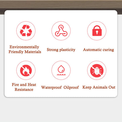 Waterproof Duct Seal Repair Sealing Clay 8 Pack White Moldable Silicone Putty, Quick Mending Mud for Pipe Connection, Wall Hole, Air Conditioning Holes (8)