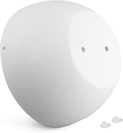 10 inch Hanging Planters for Indoor Outdoor Plants, 2 Pack Hanging Flower Pots with Drainage Holes and Chain for Garden Balcony Porch, Round Plastic Hanging Baskets for House Plants, White