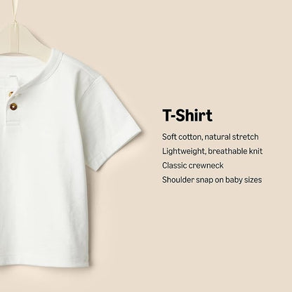 Amazon Essentials x Sofia Grainge Toddlers and Baby Boys' Short Sleeve T-Shirts, Pack of 2