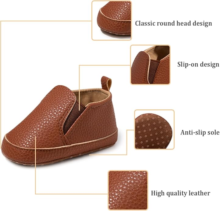 Morbido Infant Baby Boys Girls Canvas Sneaker Toddler Slip On Anti Skid Newborn First Walkers Candy Shoes for 0-18 Months