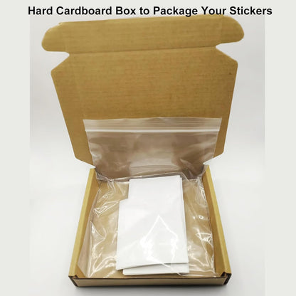 Custom Rectangle Stickers for Business Logo, Custom Rectangle Labels for Candle Jar Coffee, 30-300 pcs, Waterproof Glossy Vinyl Stickers, Upload Your Design (2.5x4 in)