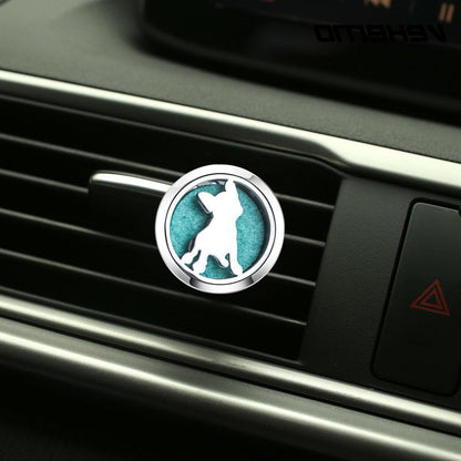 Dog Car Diffuser Vent Clips Essential Oil Car Diffuser Aromatherapy Vent Clip Air Freshener Car Accessories for Women Mother's Birthday with 10 Refill Pads