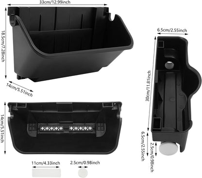 24Pack Vertical Wall Planter, 13 inch Wall Mounted Garden Planters, Stackable Wall Hanging Planter, Plastic Flower Pot with 4 Drainage Tray & 6.56FT Drainage Pipe for Indoor and Outdoor (Black)