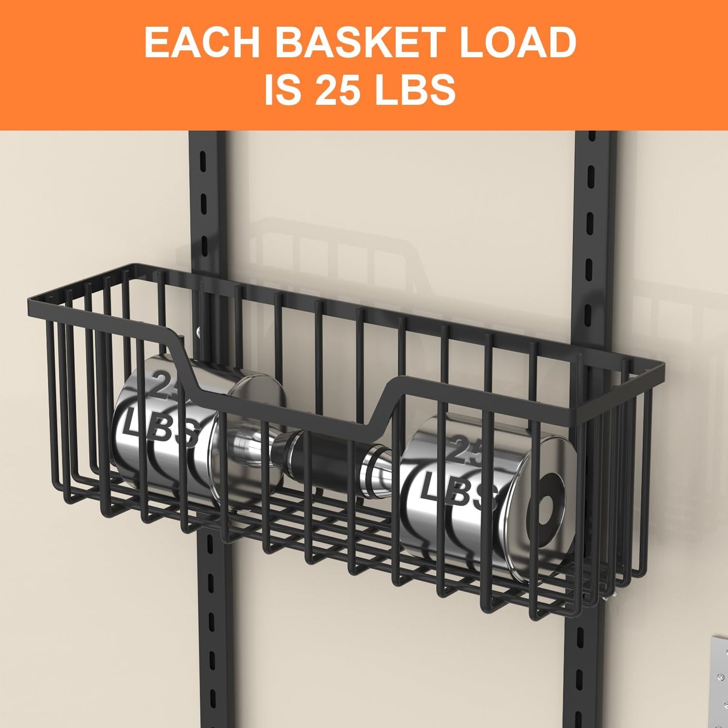 Over The Door Pantry Organizer, 8-Tier Pantry Door Organizer Shelves | 3 Sizes | Adjustable Basket | Metal Hanging Spice Rack for Kitchen, Pantry, Cabinet, Back of Door Seasoning Rack, Black